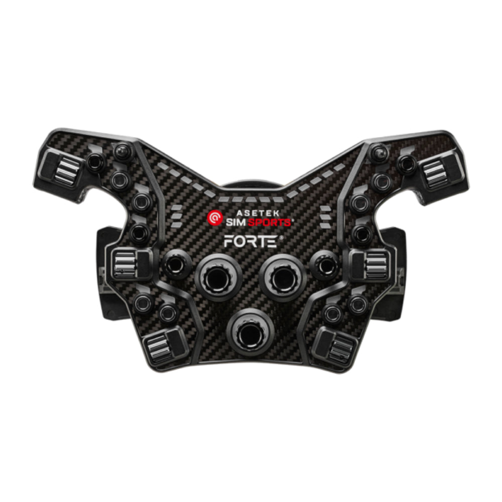 Asetek Forte® Formula Button Box (Black, Alu. Buttons)