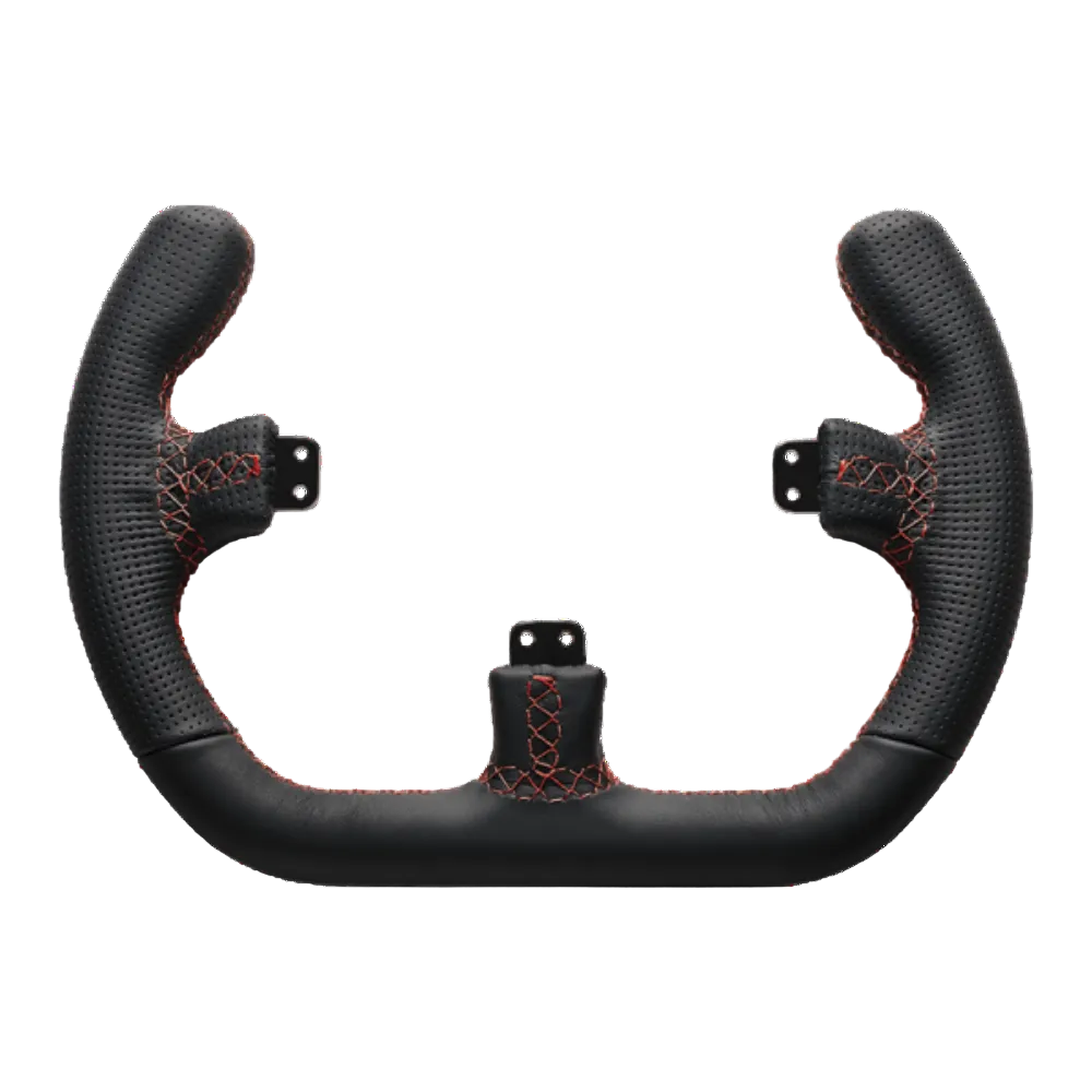 ASETEK Open D Black Leather Rim