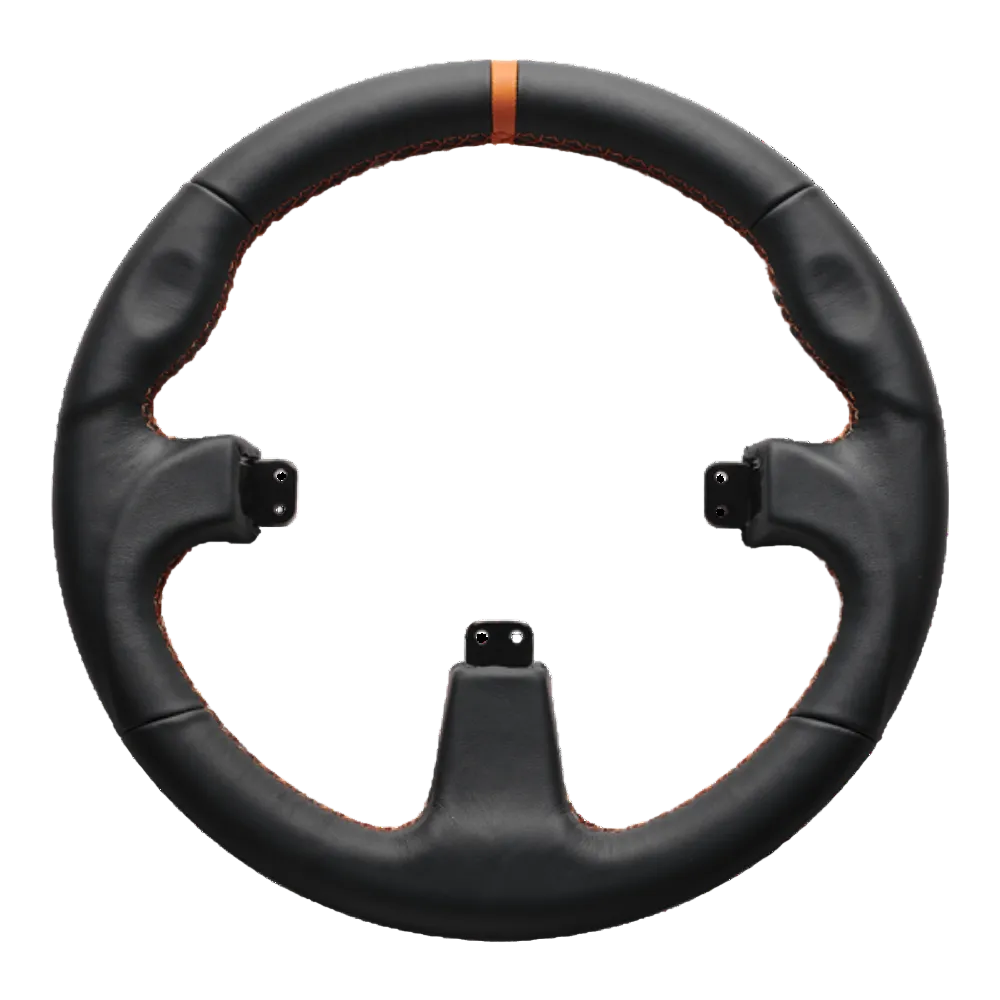 ASETEK Round Black Leather Rim
