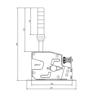 AWIN Sequential Shifter Handle for HyperShift