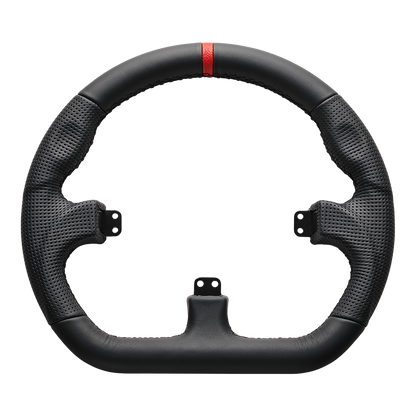 Asetek Closed D Black Leather Rim