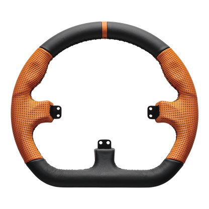 Asetek Closed D Orange Leather Rim