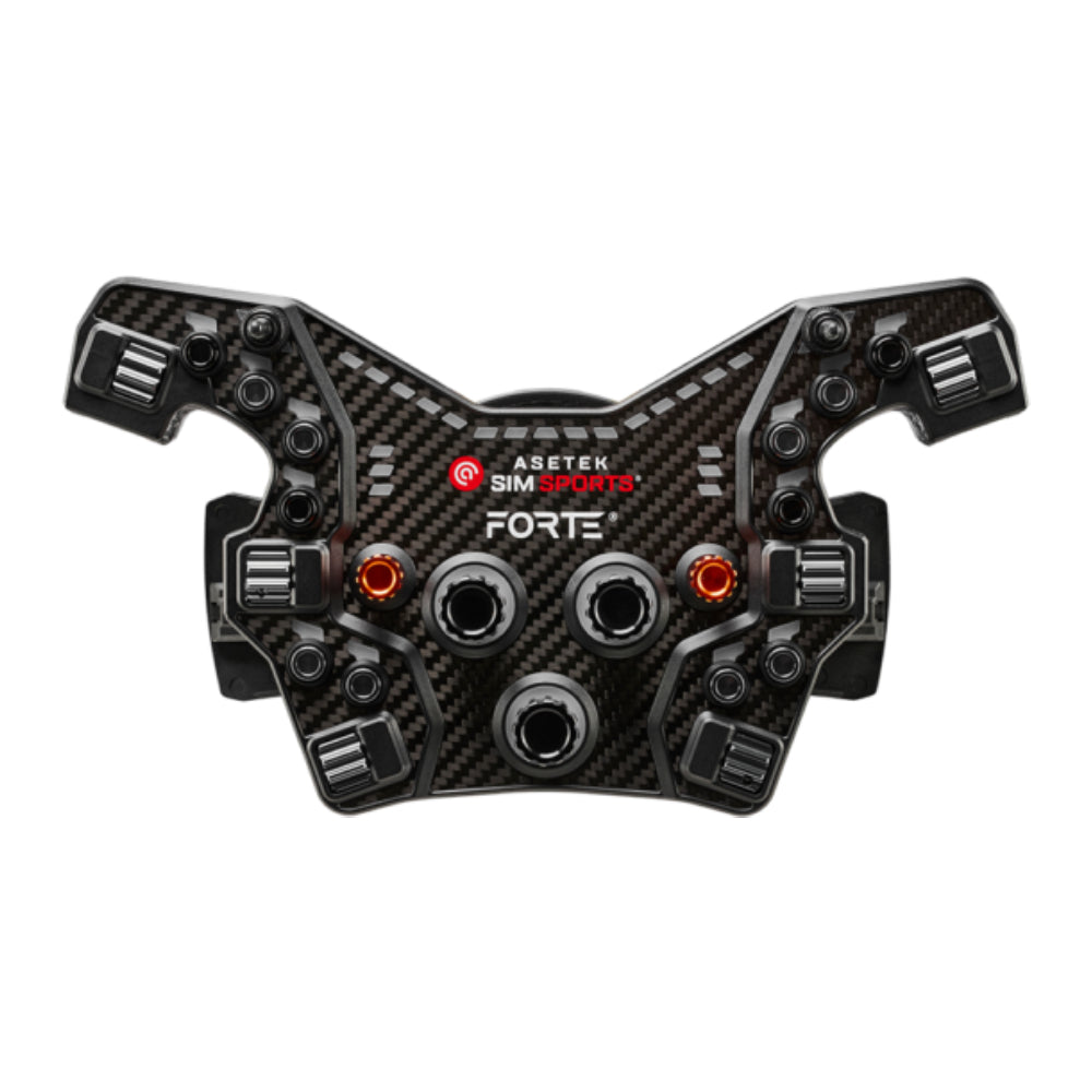 Asetek Forte® Formula Button Box (Black, Alu. Buttons)