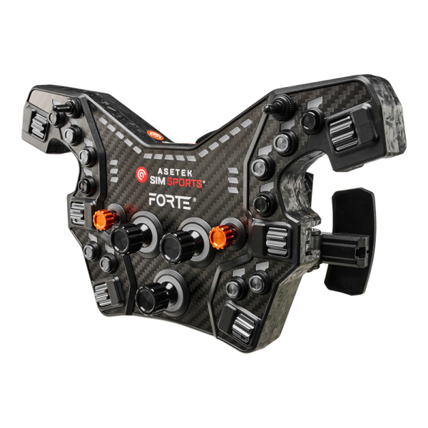 Asetek Forte® Formula Button Box (Black, Alu. Buttons)