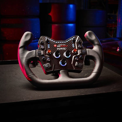 Asetek Forte® GT Button Box (Black, Alu. Buttons)