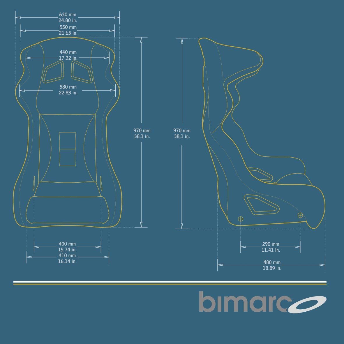 BIMARCO RACER XL sēdeklis