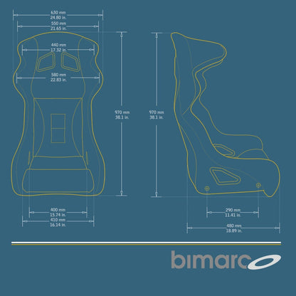 BIMARCO RACER XL sēdeklis