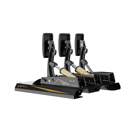 Moza CRP2 Load Cell 3 pedals with clutch from back