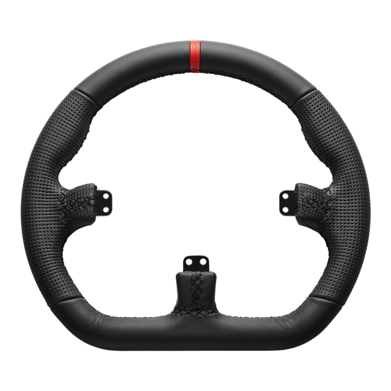 Asetek Closed D Black Leather Rim - Image 2